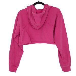 Lululemon All Yours Cropped Hoodie Sonic Pink cotton terry athleisure oversized